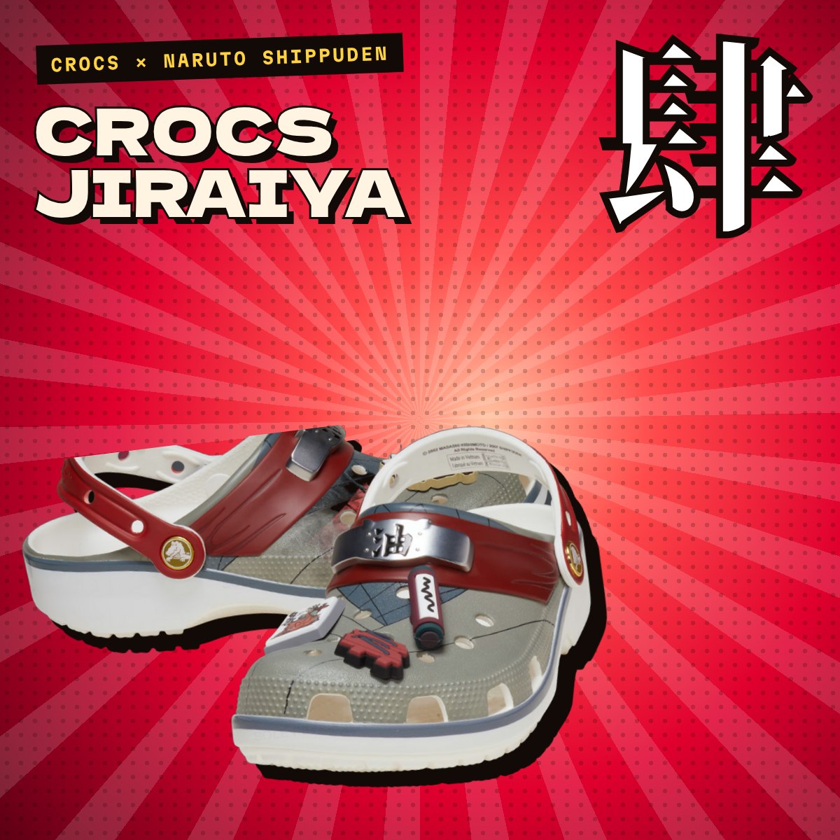Crocs Naruto Shippuden modèle Jiraiya, visuel univers